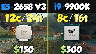 i99900K vs Xeon E52658 V3 [upl. by Anilev]