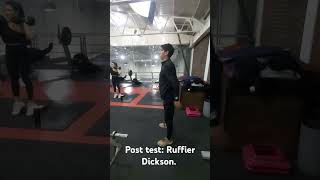 Post test Ruffier Dickson [upl. by Yokoyama]