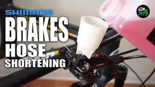 HowTo Install Shimano Disc Brakes  Brake Hose Shortening and Quick Bleed [upl. by Kittie]