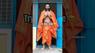 Different style dhoti wearing tutorial 😍😍 ytshorts yt youtube shorts [upl. by Rot527]