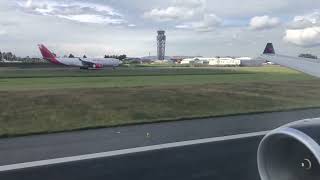 Air Canada A330300 Bogota Take Off Business Class view [upl. by Suhsoj]