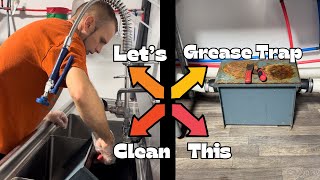 How to clean a grease trap diy greasetrap commercialkitchenequipment [upl. by Bruyn]