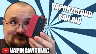 The San AIO Device from VaporzCloud  VaporsCloud release a new boro device [upl. by Yelsha]