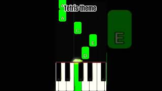 Tetris Theme  Piano Easy Tutorial For beginners shorts piano pianotutorial youtubeshorts easy [upl. by Cadmarr447]