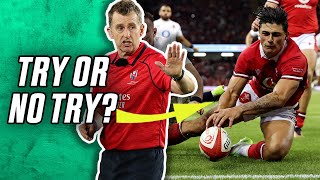 Should Louis ReesZammits disallowed try for Wales been awarded  Whistle Watch [upl. by Eneles]