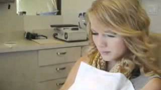 Taylor Swift Getting Impressions for Retainers [upl. by Nimajnab]