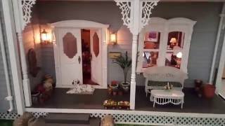 Tour of Victorian Miniature Dollhouse Facade 618 [upl. by Ailet]