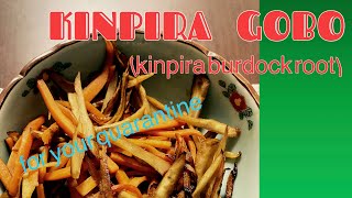 KINPIRA GOBO recipe KINPIRA BURDOCK ROOT [upl. by Milas]