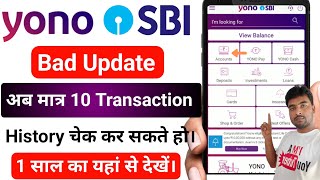 Yono SBI Bad Update  Yono SBI New Update  Yono SBI Transaction History Check Kaise Kare [upl. by Ermey364]