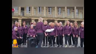 Uttoxeters Heath Chorus singing at The Piece Hall in Halifax [upl. by Alegre148]