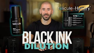 How to dilute black pigment for scalp micropigmentation  SMP Tutorial [upl. by Meehar]