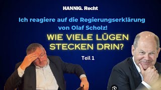 ReactionVideo Wie viele Lügen stecken in Scholz Regierungserklärung Part 1 [upl. by Gonsalve]