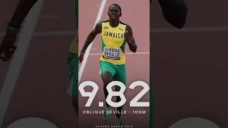 Oblique Seville🇯🇲 Obliterated Noah Lyles🇺🇸 with World Leading 982 [upl. by Seamus205]