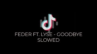 Feder ft Lyse  Goodbye Slowed  TikTok Song [upl. by Lertram682]