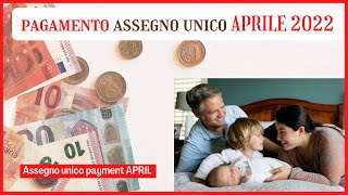 Come controllare la data del pagamento dellassegno unico nel mese di Aprile 2022  April Payment [upl. by Eikram931]