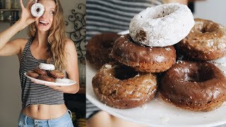 THE BEST VEGAN DONUT RECIPE  OIL FREE amp BAKED [upl. by Eenaj946]