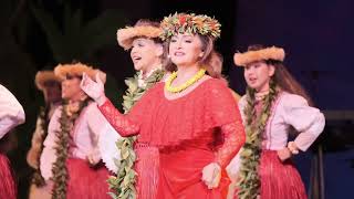 Napua Greig with Hawaiian Hula Dancers Halau Na Lei Kaumaka O UkaJAPAN TOUR 2022for JLOD3 [upl. by Ardnossac]