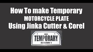 Temporary Motorcyle License Plate Vinyl Sticker Tutorial Part 1 [upl. by Jarus158]