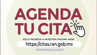 Agenda tu cita en el Registro Agrario Nacional [upl. by Nisior]