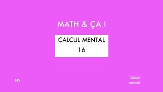 Test de calcul mental 16 [upl. by Ollayos]