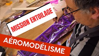 Construire un avion RC épisode 9 Comment entoiler et finir facilement un fuselage de biplan RC [upl. by Vine]