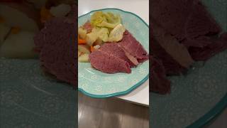 🍀Corned Beef amp Cabbage cornedbeef tasty recipe slowcooker viral food juliapacheco shorts [upl. by Lehcor]