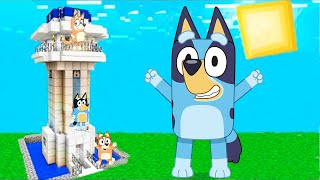 Giant Bluey vs Most Secure Tower in Minecraft [upl. by Enneyehc988]