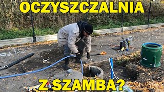 135 Haba Retrofit 18 montaż oczyszczalni w działającym szambie betonowym Czy śmierdzi [upl. by Yendor394]