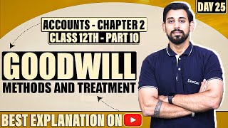 Change in profit sharing ratio and Goodwill  Chapter 2  Accountancy Class 12  Part 10 [upl. by Danita494]