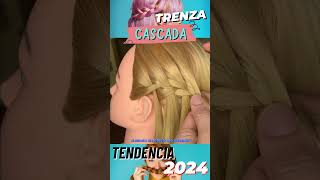 Paso a Paso 🎀 TRENZA CASCADA 🎀✨Tipos de trenzas de Cabello crineja clineja [upl. by Arand613]