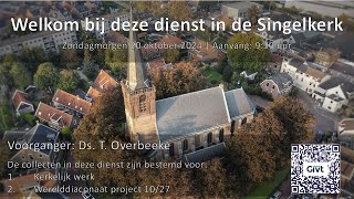 20241020  Zondagmorgendienst Ds T Overbeeke [upl. by Yrrep964]