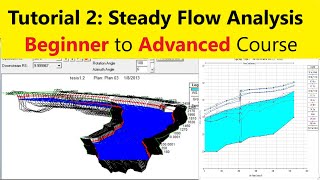 tutorial 2Steady flow using HecRas [upl. by Nnylahs43]