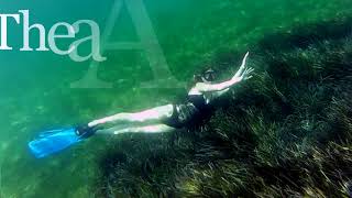 Girl freediving in Nikiti Greece [upl. by Oirasan]