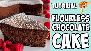 How to make Flourless Chocolate Cake tutorial [upl. by Natsirk]