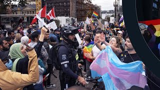 Identité de genre  des manifestations partout au Canada [upl. by Zoarah]