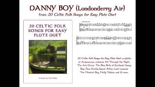 “Danny Boy Londonderry Air” for easy flute duet [upl. by Nowaj]