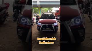 Etios LIVA headlight modification  projector lights customised modification customheadlights [upl. by Aiclid]