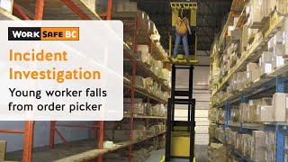 Incident Investigation Young Worker Falls From Forklift  WorkSafeBC [upl. by Kalam]