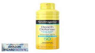 Neutrogena Beach Defense Sunscreen Spray SPF 50 WaterResistant Body Spray with Broad Review [upl. by Felton604]