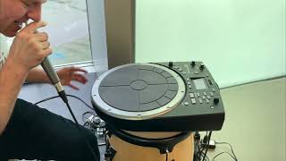 HandSonic HPD20  Live looping Voice amp TRIBAL DRUMMING [upl. by Enneirb]