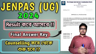 JENPAS2024 Result Date  Counselling Starting Date ‼️ Final Answer Key jenpasug2024 jenpas [upl. by Lila]