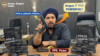 Walther ppk Real Pistol vs co2 Ai Pistol ppks Biggest collection in India ppkvsppks trending [upl. by Goren]