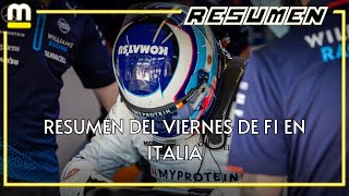 RESUMEN del VIERNES del GP de ITALIA 2024 de F1  DEBUT DE FRANCO COLAPINTO Y ANDREA KIMI ANTONELLI [upl. by Hepsibah]