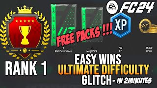 FC 24  Ultimate Squad Battles Glitch  GET FREE RANK 1 REWARDS EASY 100kMUST DO BEFORE PATCH [upl. by Rhea]