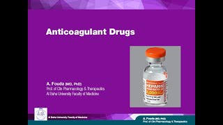 Pharmacology of Blood Ar  Anticoagulants [upl. by Kristos]