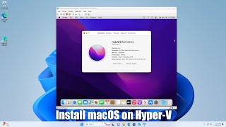 How to install macOS on HyperV [upl. by Nirel]