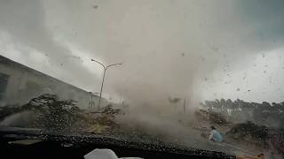 Car gets pulled into a tornado [upl. by Bledsoe]