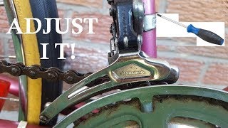 How to Adjust a Front Derailleur 4K [upl. by Natsyrt]