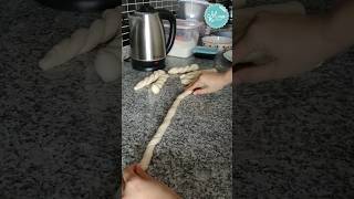 Hum Sesame twist bread Easy homemade 🌷 ขนมปังงาไม๊คะ cook  baking recipes cook [upl. by Hammer]