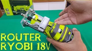 Análisis  Router 18v RYOBI  ESPAÑOL [upl. by Aicala]